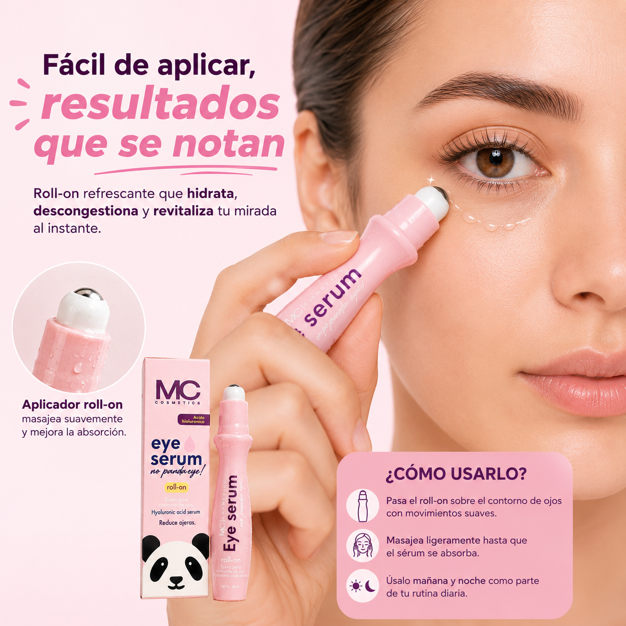 Sérum roll-on - Anti-Edad & Anti-Ojeras.