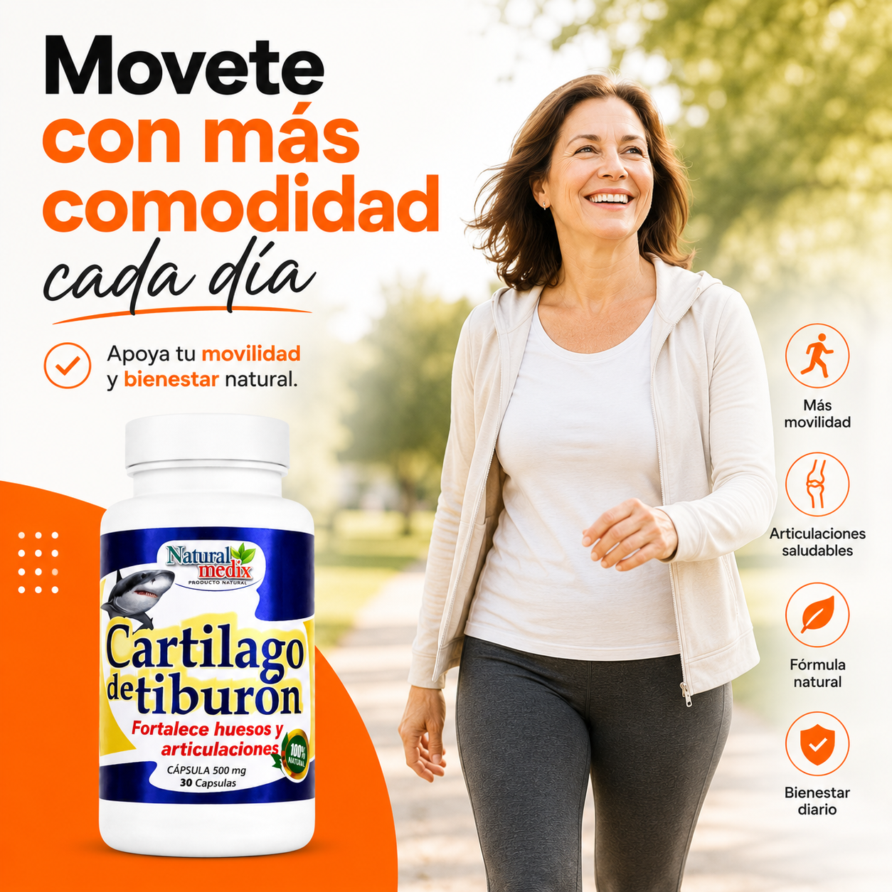 Cartílago de tiburón 500 mg. - Original.