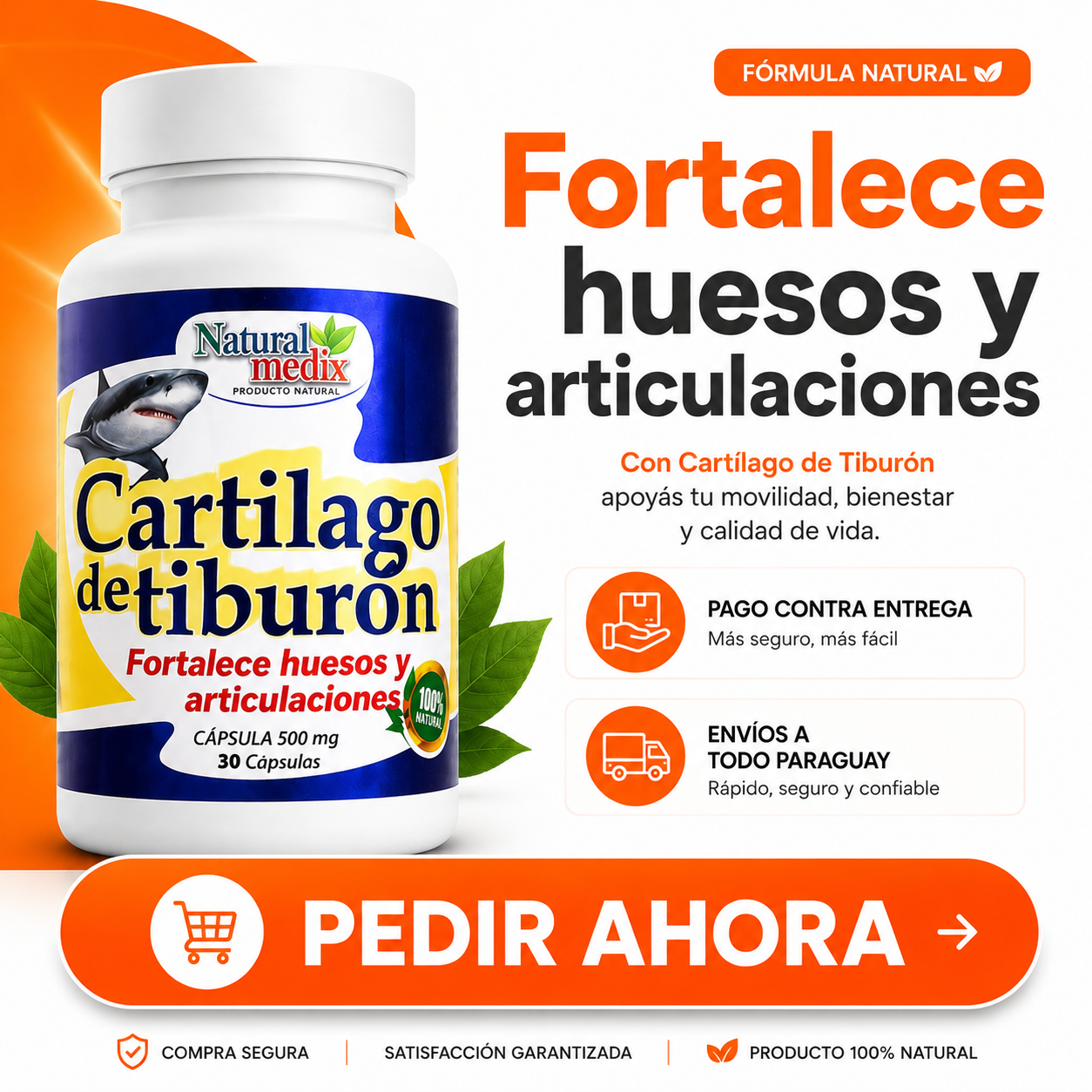 Cartílago de tiburón 500 mg. - Original.